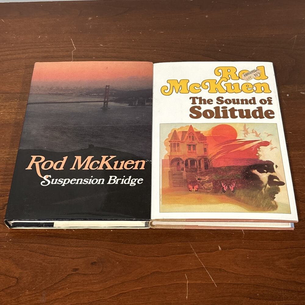 rod mckuen first edition vintage books Suspension Bridge Sound Of Solitude Lot 2